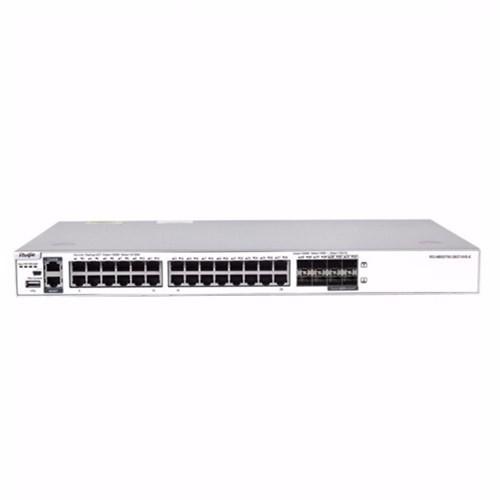 锐捷Ruijie交换机RG-NBS5750-28GT4XS-E 24口千兆管理交换机 4个万兆SFP