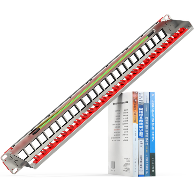 安普康AMPCOM空配线架模块化超五类六类超六类七类八类24口配线架AC5824   